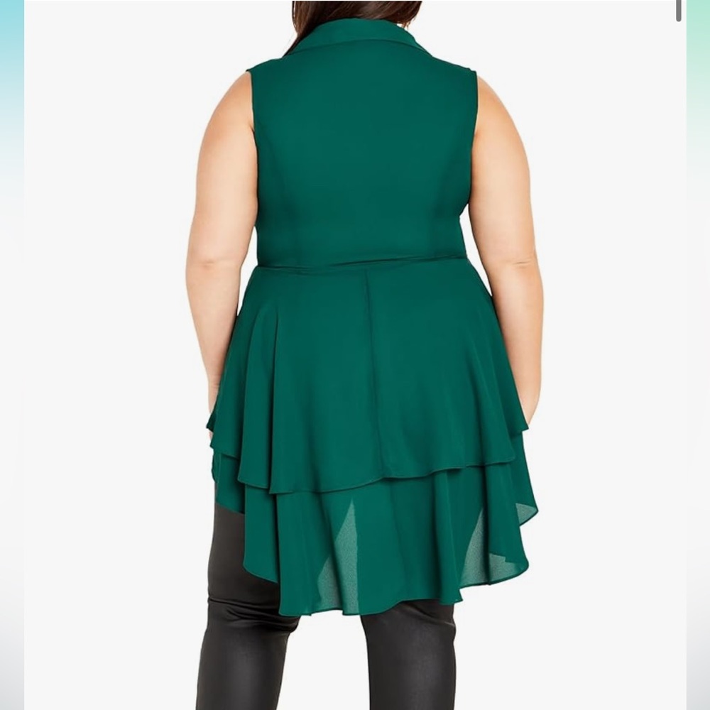 NWT City Chic Ruffle Top - Picture 2 of 6